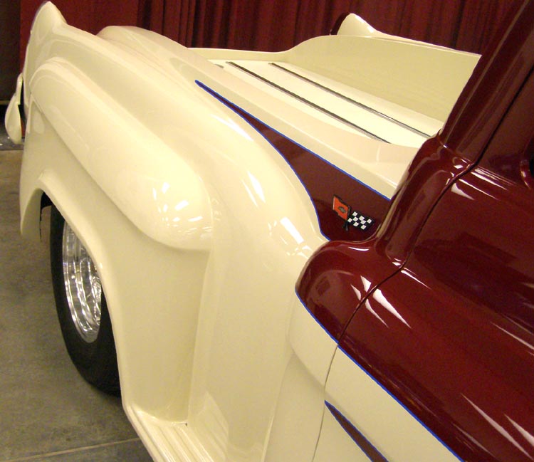 57 Chevy Chopped Pickup Custom Detail